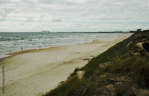 baltic sea beach in klaipeda