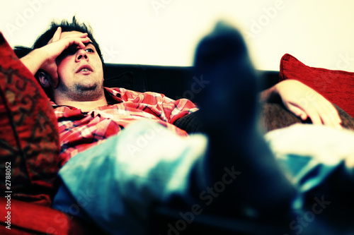Photo: lazy chilling out man lazy chilling out man