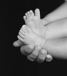 black & white baby toe's