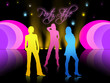 party style and girls silhouettes