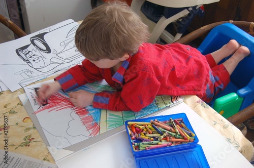 coloring book boy