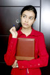  businesswoman thinking for the possibilities