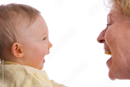 Foto: baby and granny smiling baby and granny smiling