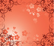floral background.