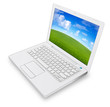 ordinateur portable blanc