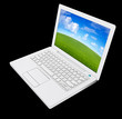 ordinateur portable blanc