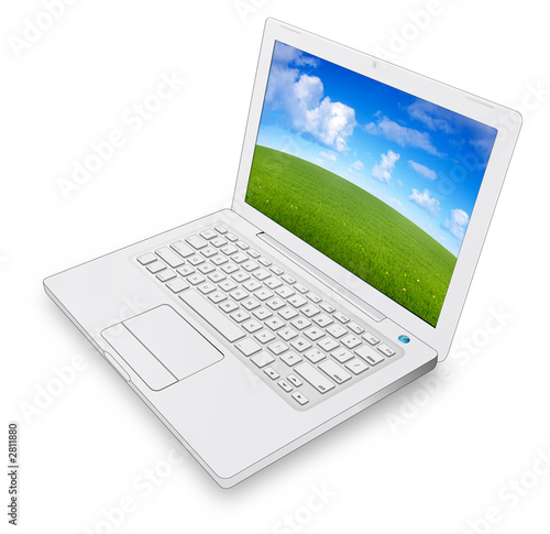ordinateur portable blanc