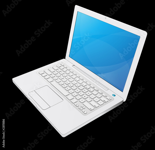 ordinateur portable blanc