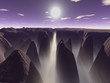 peaks in the fog