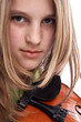girl and a violin