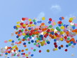 balloons in the sky