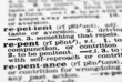 dictionary definition - repent