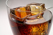 glass of cola drink with ice closeup (1) glass of cola drink with ice closeup (1)