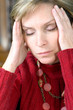 woman having headache