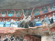 a carving of buddha
