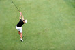 lady golf swing in evian