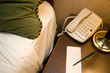 hotel room bedside table hotel room bedside table