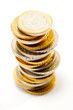 pile of euro coins