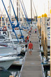 mooring docks at marina