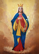 madonna mary - ancient painting picture