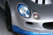 silver racing car
