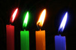 candele colorate