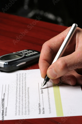 signed contract