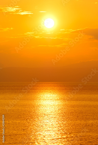 setting sun