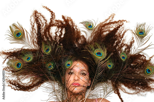 Photo: crazy peacock hair crazy peacock hair