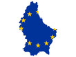 map of luxembourg with european union flag map of luxembourg with european union flag