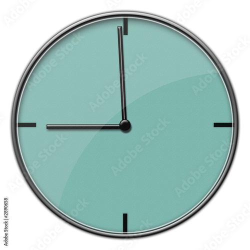 modern clock 9:00