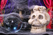 skull and crystal ball