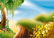 hillside & tree