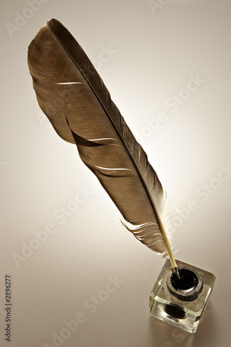 Photo: inkwell and feather inkwell and feather