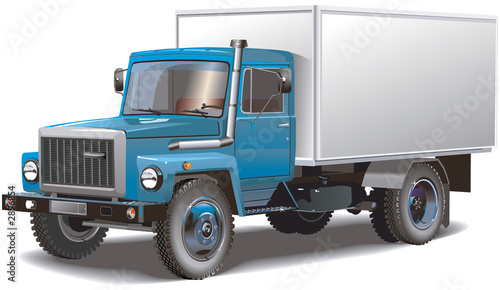 Photo: a typical russian truck isolated a typical russian truck isolated