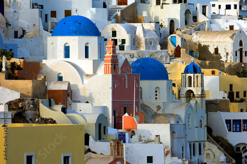 the village of oia by day