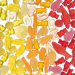 colorful yellow, orange and red jelly candy