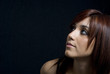 attractive woman with long brown hair