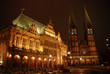 bremen market place at night