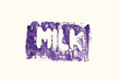 lettering milk