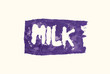 lettering milk