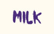 lettering milk