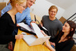 creative workgroup in a meeting