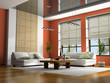 home interior with table and sofas 3d rendering home interior with table and sofas 3d rendering