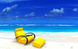 yellow on beatch