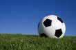 football against blue sky