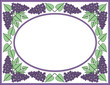 lilac frame lilac on white