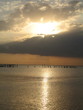 sun over lake sun over lake