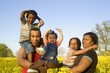 happy family in nature happy family in nature