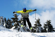 man ski jump